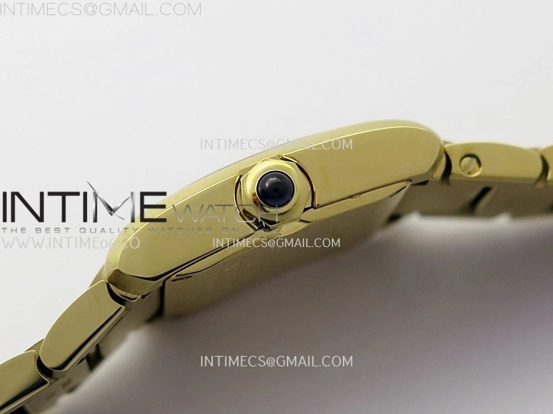 Tank Francaise Ladies 21.2mm YG 8848F 1:1 Best Edition Silver Dial on YG Bracelet Ronda Quartz V2